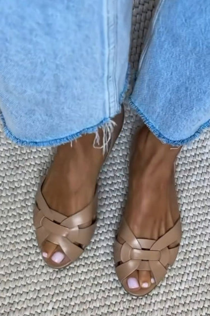 Serafina™ | Sandalias Trenzadas Naturaleza