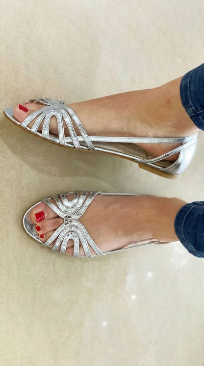 Éléonore™ | Sandalias Doradas Luz de Verano
