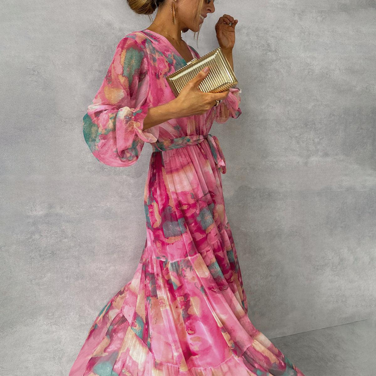 Hazel | Vestido Envolvente con Estampado Floral